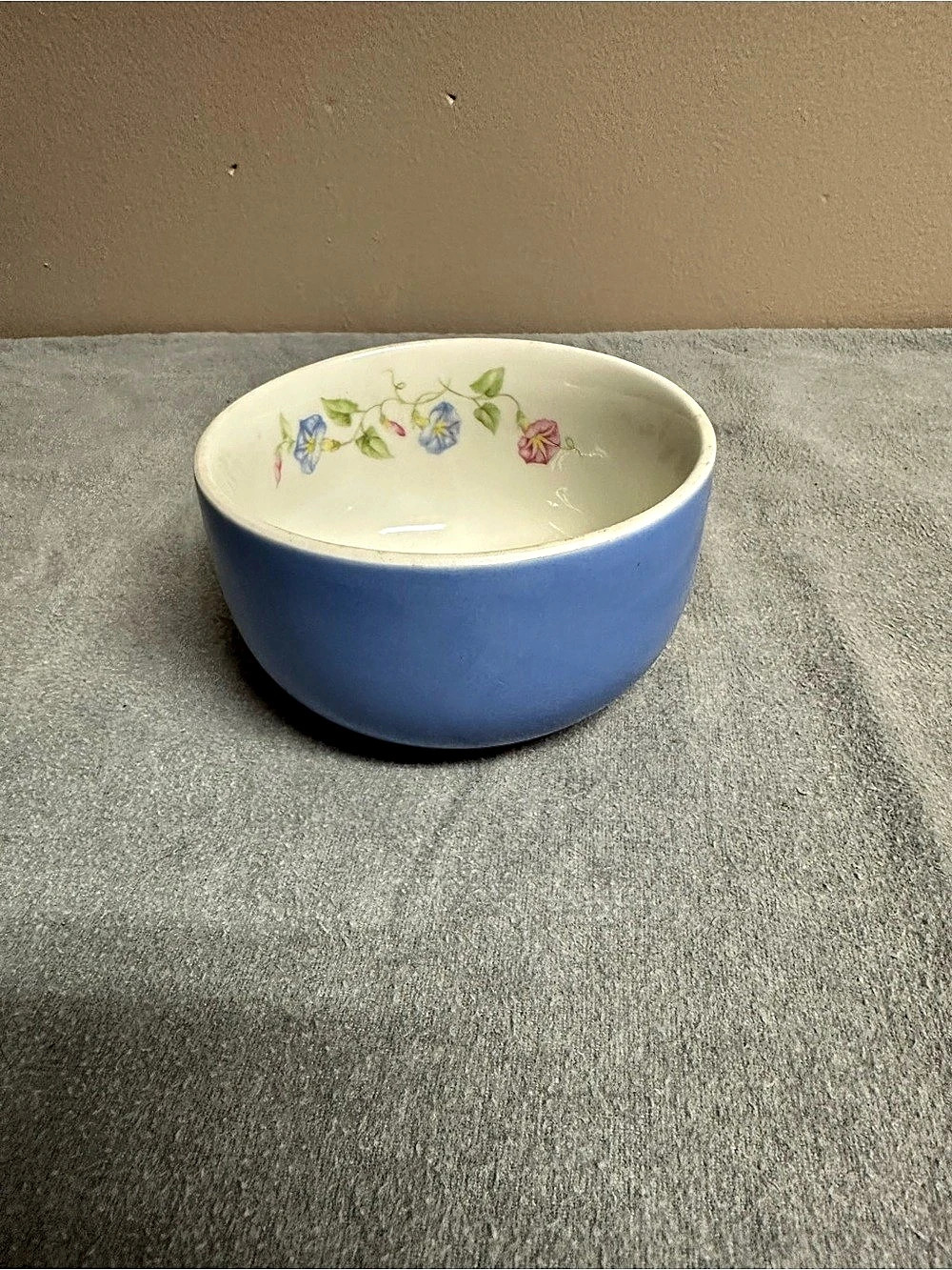 Hall China Morning Glory Mixing Bowl Blue & Cream